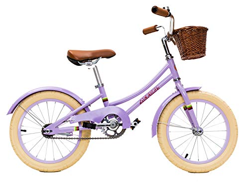 ACEGER Girls Bike with Basket for Kids 3 to 5 Years Old, 14