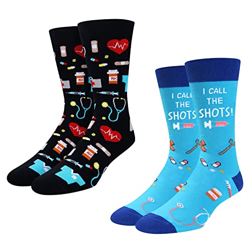 HAPPYPOP Emt Gifts Nurse Socks Nursing Student Gifts Medical Assistant Gifts Pharmacy Gifts Pharmacist Gifts Cna Gifts Physician Assistant Gifts