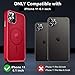 MOCCA Strong Magnetic for iPhone 11 Case,[Compatible with Magsafe][Glass Screen Protector+Camera Lens Protector] Slim Thin Shockproof Cover Case for iPhone 11 6.1 inch, Red