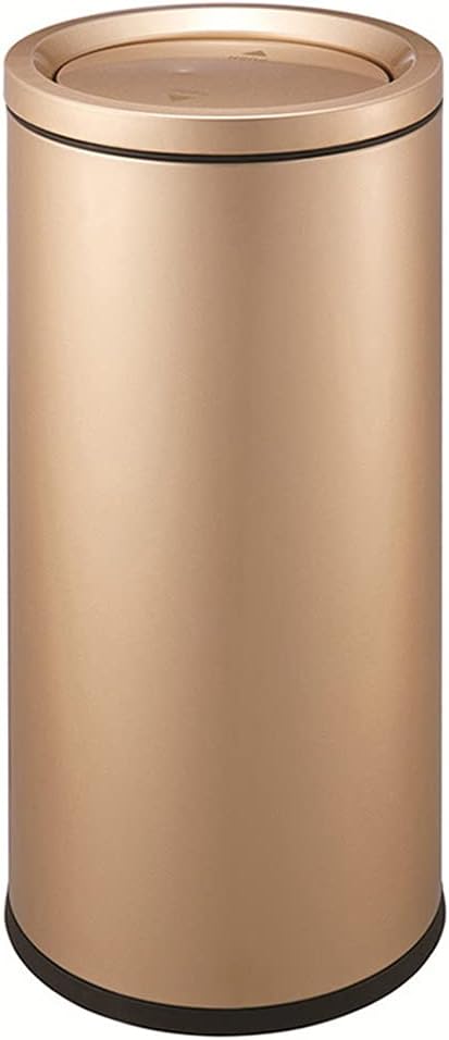 Trash Can Rubbish Bin Outdoor Ashtrays Outside Outdoor Trash Can Round Floor-Standing Stainless Steel Trash Can with Lid Hotel Lobby Outdoor Indoor Recycling