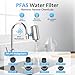 WINGSOL WINGSOL Stainless Steel Water Filter for Sink Faucet, NSF/ANSI 42 & 53, 360° Rotating Tap Purifier Reduces PFAS, Lead, Chlorine & Microplastics, 350 Gallons Long-Lasting for Kitchen & Bathroom
