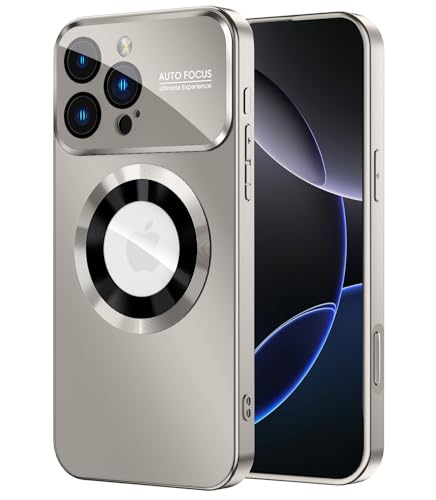 MAKAVO Magnetic for iPhone 16 Pro Max Case, Compatible with MagSafe, Built-in Camera Lens Protector...