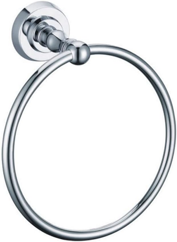 LSLYTQ Bathroom Towel Ring, Bathroom Hand Towel Holder Round Towel Hanger Wall Mount