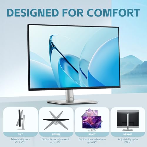 Image of Dell Pro 24 Plus P2425 Monitor - 24.07 Inch, WUXGA 1920 x1200, 16:10 Monitor, Computer Monitor Screen with DisplayPort, Type-C, and USB-C Cables - 1 Pack (New)