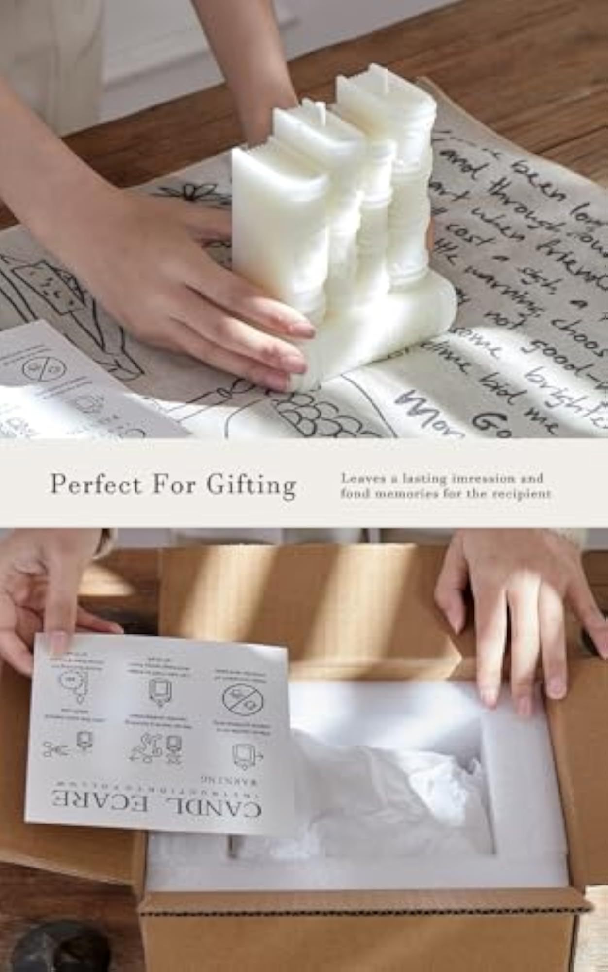 Book Frame Candle, Gifts for Book Lovers
