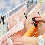60 sztuk antypoślizgowe klipsy do bielizny, plastikowe klipsy