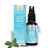 Premium Melatonin Spray - bis zu 5-fach höher dosiert - ohne Alkohol - ’Good Night Sleep Spray’ - 214 Portionen - Three Hill Labs - Minze