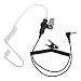 COISOUND Two Way Radio Earpiece Noise Canceling Transparent Security Headset Walkie Talkie Headphone 3.5mm pin Receiver/Listen ONLY for Any Motorola  Kenwood ICOM Single Pin Radio