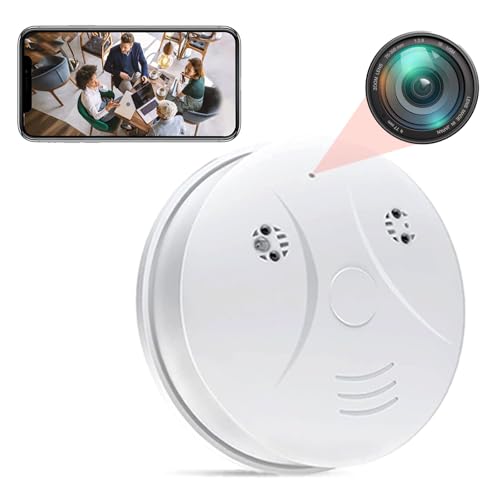 Kestanlora Smoke Detector Hidden Camera WiFi 1080P Wireless Cameras Nanny Cam with Motion Detection, Indoor Spy Camera for Home Security