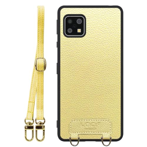 LOOF LUXURY-SHELL SHOULDER �{�v ���U�[ �X�}�z�P�[�X for AQUOS sense5G / sense4 (basic/lite) �p �P�[�X �J�o�[ �X�g���b�v�z�[�� �V�����_�[ �X�g���b�v �X�}�z�V�����_�[ �V���v�� �Ϗ�