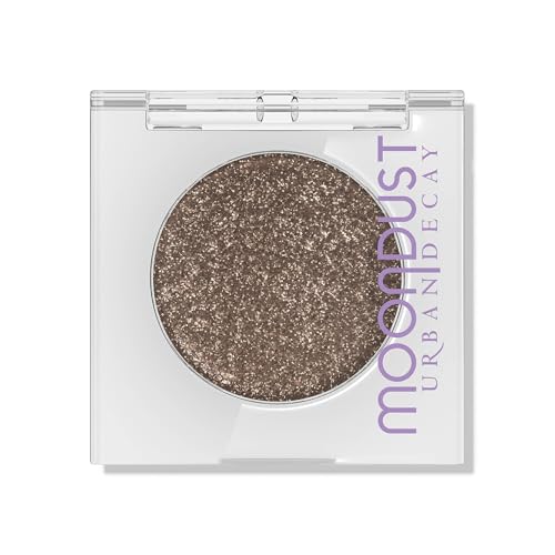 Urban Decay 24/7 Moondust Glitter Eyeshadow Single - Sparkly Eye Glitter Makeup, Long-lasting, Highly Reflective Shimmer, Eye Shadow Topper, Diamond Dog (Brown with Gold/Silver Micro Pearls) - 0.06 oz