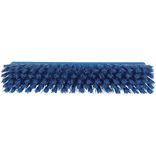 Vikan 31663 Medium Sweep Floor Broom Head, Polypropylene Block, 12-1/4 Polyester Bristle, Blue