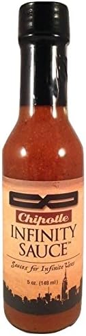 Infinity Sauces Chipotle Hot Sauce Mild Award-Winning Smoky Pepper Sauce with Peach Sweetness, Small-Batch Crafted Gourmet Hot Sauce for Tacos, Grilled Meats, Marinades, Dips and Everyday Cooking