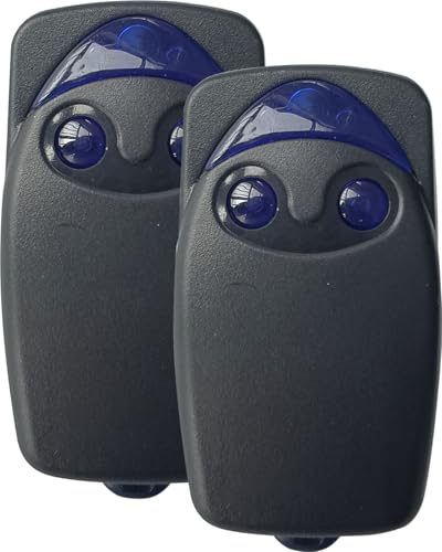 Telecomando per Porta del Garage, Portatile Ampiamente Utilizzato 433,92 MHz Utilizzato per la Clonazione della Porta del Garage Wireless Porte Avvolgibili (FLO2-RS) NIC - Apriporta da garage 2 pezzi
