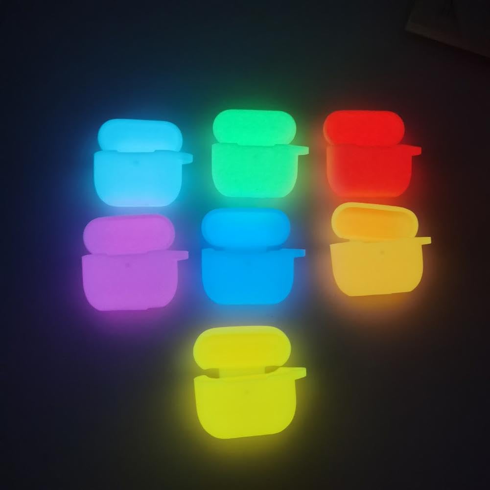 Apple AirPods 新品 暗闇で光るシリコンケース付き Amazon | 【暗闇で光る】ケース For Airpods pro3 対応 ケース カバー