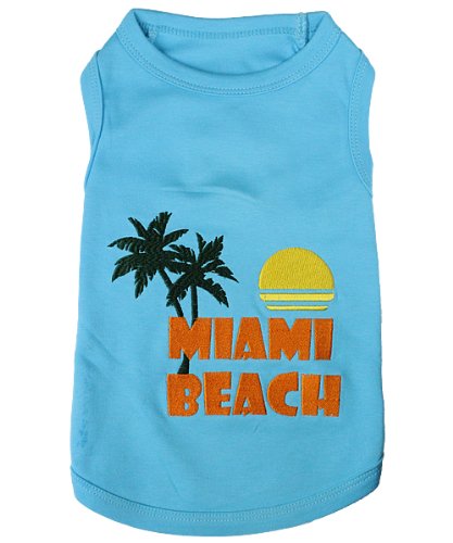 Pet Clothes Miami Beach Dog T-Shirt - Medium #TOP7
