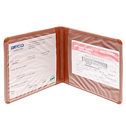 CANOPUS Car Registration and Insurance Holder with Magnetic Closure, Car Document Holder, Vehicle Glove Box Organizer, Wallet for Auto, Motorcycle, Truck and More, 1 Pack with EZ Pass Strip, Car - Thumbnail 6