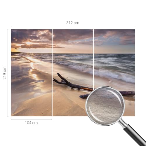 Papier peint intissé plage grand format pour illuminer une chambre à coucher - 5