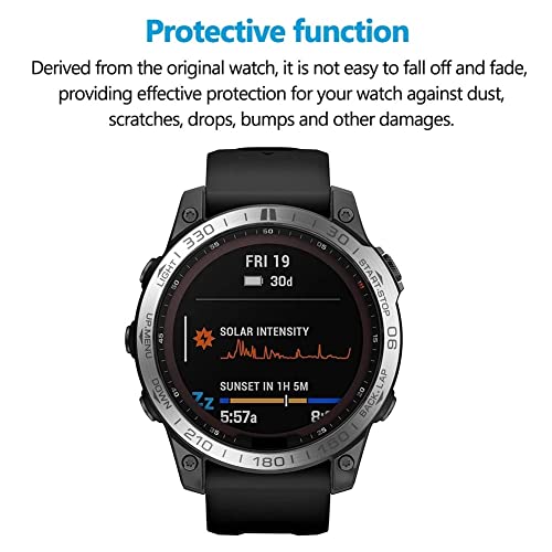 Bisel de acero para Garmin Fenix 7 antiarañazos con escala 2