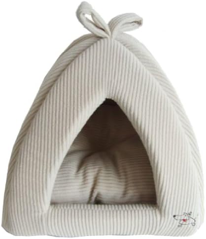 Best Pet Corduroy Tent for Pets, Medium, Beige