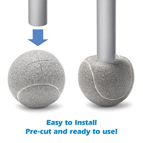 8Pcs - Walker Glide Balls,Precut Walker Tennis Balls For Furniture Legs And Floor Protection,Walkers Legs Universal Precut Glide Balls,Heavy Duty Long Lasting Felt Pad Glide Coverings,Fit Most Walkers #TOP2