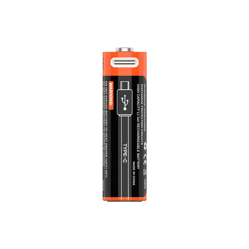 NICRON 900mAh 14500 Rechargeable Li-ion Battery with USB-C