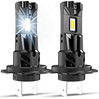 OUSHI H7 Lampe 20000LM, 500% Helligkeit 12V 6000K Xenon Weiß Glühbirne Abblendlicht Fernlicht Lampe, 2 Stück