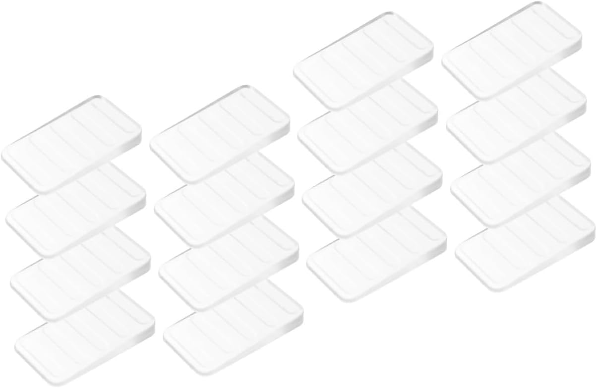 2sets Tiny Furniture Shims Plastic Drywall Shims for Toilet Door and Cabinet 8pcs*2