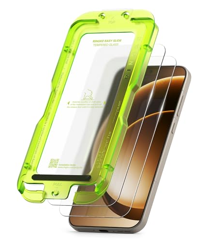 Ringke 2 Pack for OnePlus 15 Screen Protector Easy Slide Tempered Glass [Super Easy to Install] Case Friendly Shatterproof Premium 9H Hardness