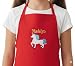 Personalized Child Apron Embroidered With Name and Unicorn Design