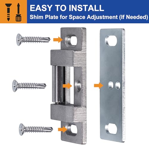 MOSECYOU Fire Rated Rim Strike for Panic Exit Device, Surface Roller Strike Plate for Push/Cross Bar, Universal Striker for Storefront/Commercial/Household Emergency Exit Door