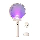 ▶ [Seguridad y salud]: en comparación con las bobinas y los repelentes de mosquitos tradicionales, este matamoscas eléctrico es completamente inofensivo para las personas y las mascotas. No tóxico, sin humo, inodoro, sin aerosol, no contaminante, más seguro de usar