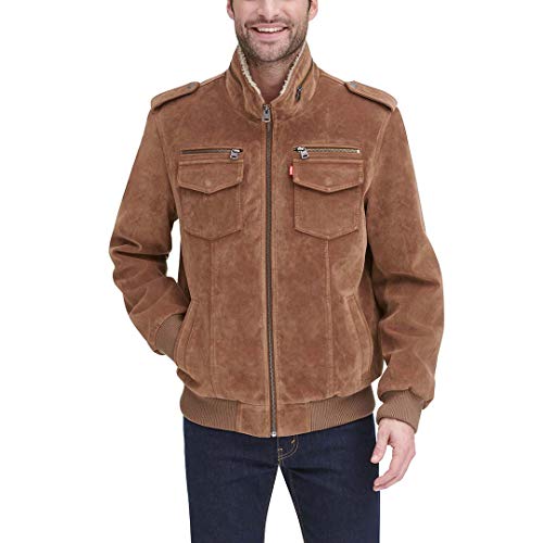 Image of Levi's Men's Vintage Deer Faux Leather Aviator Bomber (Standard and Big & Tall)