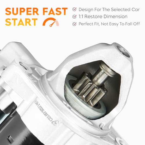 Starter for 2003-2005 1.8L Mercedes-Benz C230, for C250 2012-2015 1.8L, for SLK250 2012-2014 1.8L, 410-24201, 113513, 17920, 17366, 0-001-107-406 by Aeagle - Image 2