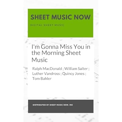 I'm Gonna Miss You in the Morning Sheet Music