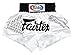Fairtex Muay Thai Boxing Shorts Red Black White Size S M L XL XXL (3L) (Superstitious White M)