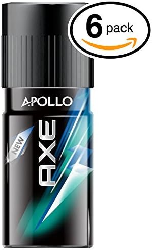 Axe Apollo Deodorant & Body Spray, 5oz/150ml Bottles Each Can (Pack of 6 (5oz/150ml Each Can), Apollo)