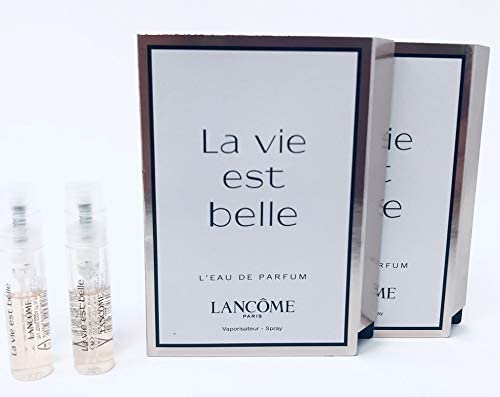 2 Lancome La Vie Est Belle L'eau de Parfum Sample Spray 0.04 fl. oz each