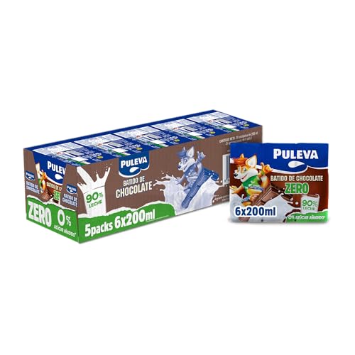 Batido Puleva de Cacao Zero Slim - 5 Packs de 6 x 200ml