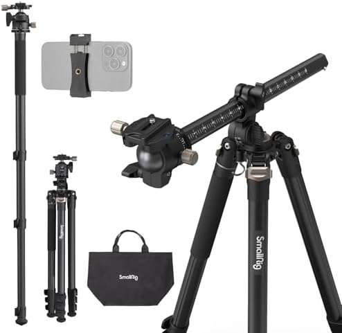 Amazon | SmallRig CT200 俯瞰三脚 カメラ用三脚 ビデオ三脚 185cm 
