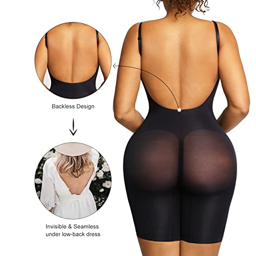 Popilush Shapewear Bodysuit for Women Tummy Control Seamless Backless Body Shaper for Dresses - Image 3