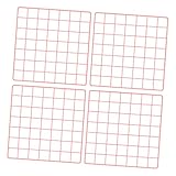 HOOTNEE 4 Stück Rosa Eisen Hängenetz Fotowand Dekoration Wandhalterung für Fotos Zimmerdeko Schlafzimmer Wandbehang Ornament