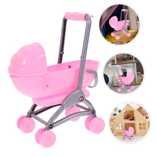 SUPVOX Kompakter Puppenwagen für Leichter und Langlebiger Puppenzubehör Realistisches für Puppenhaus Fördert Eltern Junge Mädchen Interaktion für Unterwegs – Bild 7