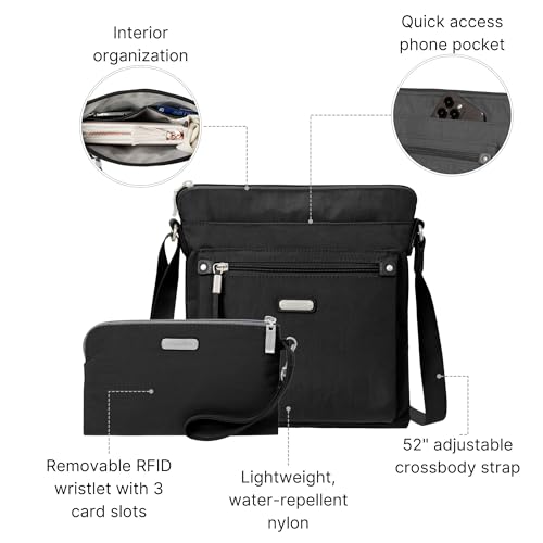 Image of Baggallini womens Go Bagg With Rfid Phone Wristlet