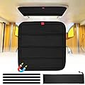 funomo Magnetic RV Window Shade, 16 ¼" (L) x 16 ¼" (W), Foldable Magnet RV Blackout Ventilation Cover, UV Rays Protection Camper Trailer Fan Vent Cover, Waterproof Thickened Oxford Fabric (Black)