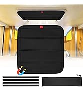 funomo Magnetic RV Window Shade, 16 ¼" (L) x 16 ¼" (W), Foldable Magnet RV Blackout Ventilation C...