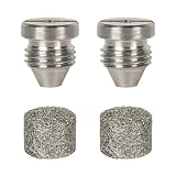 MINGOU 1.1mm Orifice for Foam Cannon Universal Foam Cannon Stainless Steels Orifice 1.1mm for Snow Foam Lance with 2 Pieces Foam Maker, 3000 PSI(2 Pack)