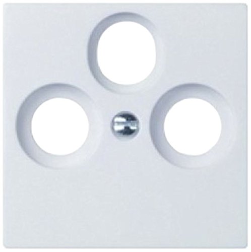 Preisvergleich Produktbild Elso 266034 Antenntenst. 3Loch Joy reinweiß Zentralplatte