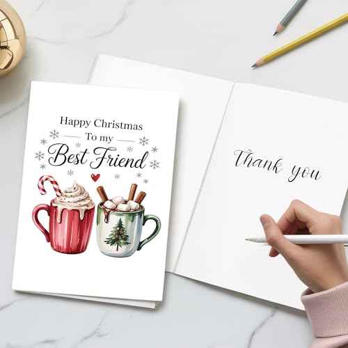 Carte de Noël originale grand format 20,3x13,5 cm avec enveloppe - 2