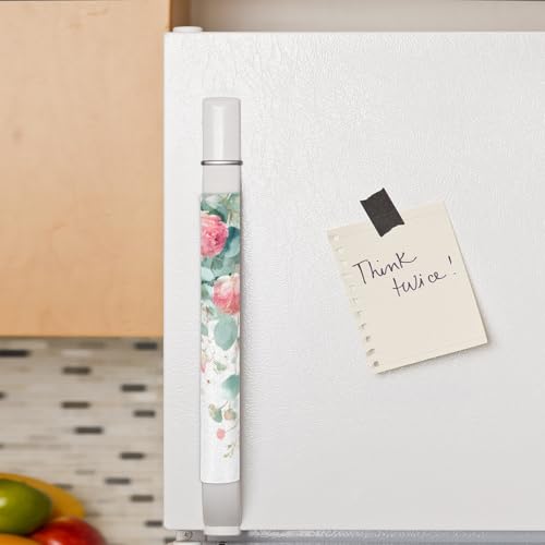 Image of Refrigerator Door Handle Covers Set of 2 Watercolor Flowers Leaves Washable Fridge Dishwasher Mocrowave Oven Stove Decor Protector Handle Cover Keep Kitchen Appliance Clean from Food Stains Decorate